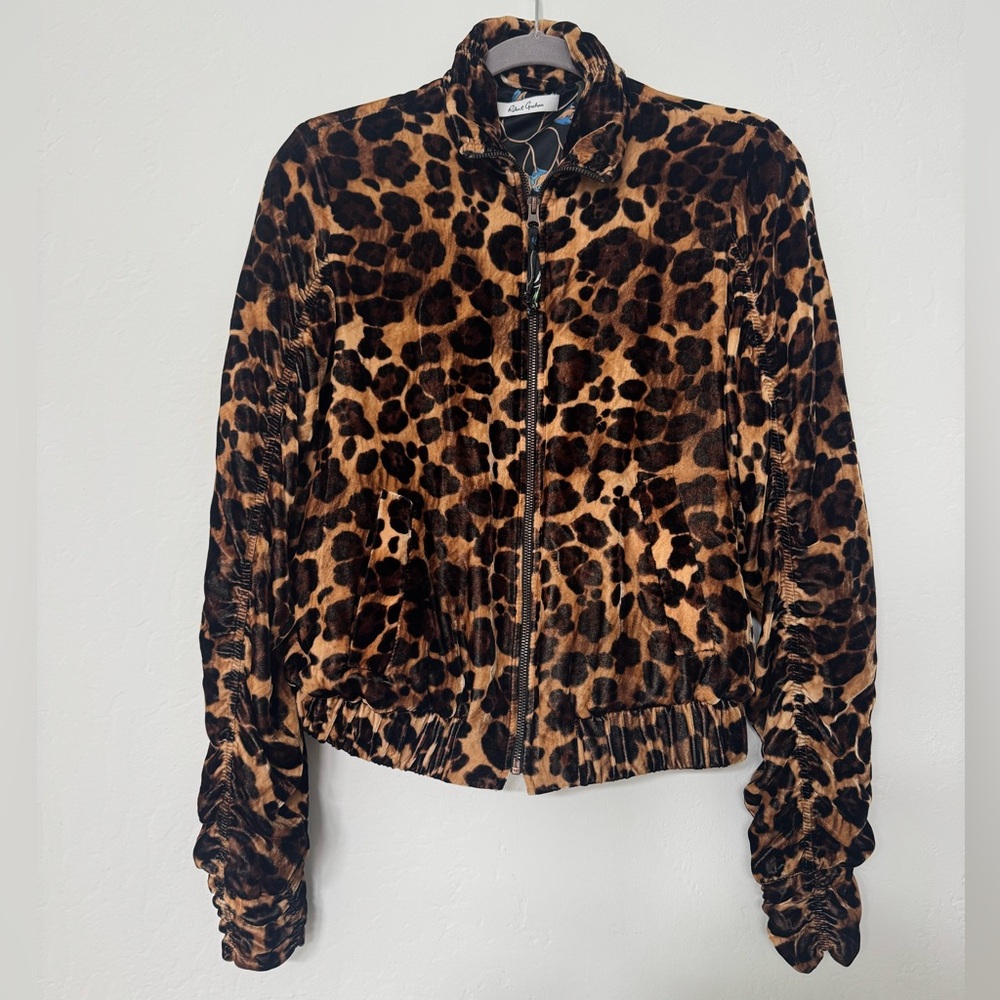 Robert Graham Tan and Black Leopard Jacket